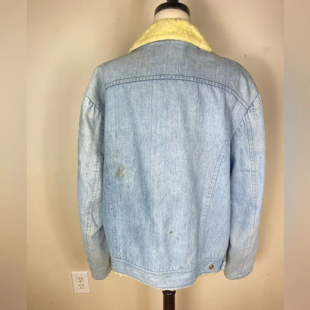 Vintage Trucker Sherpa Denim Jacket - Picture 4 of 7